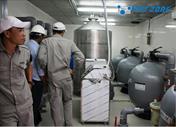 Việt Zone cung cấp lắp đặt máy ozone 100g/h xử lý nước bể bơi cho tập đoàn Vinacapital
